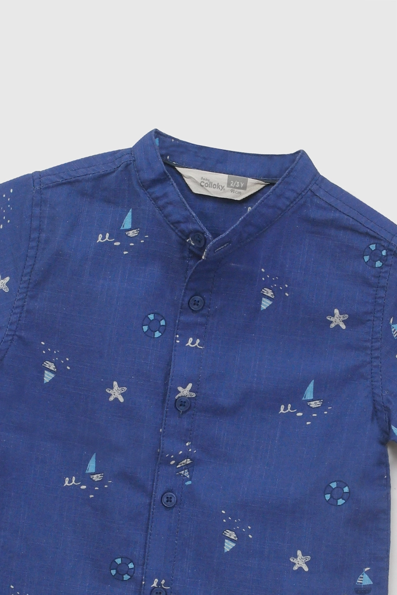 CAMISA MANGA CORTA DENIM NIÑO 6-9M A 4-5A COLLOKY - 4