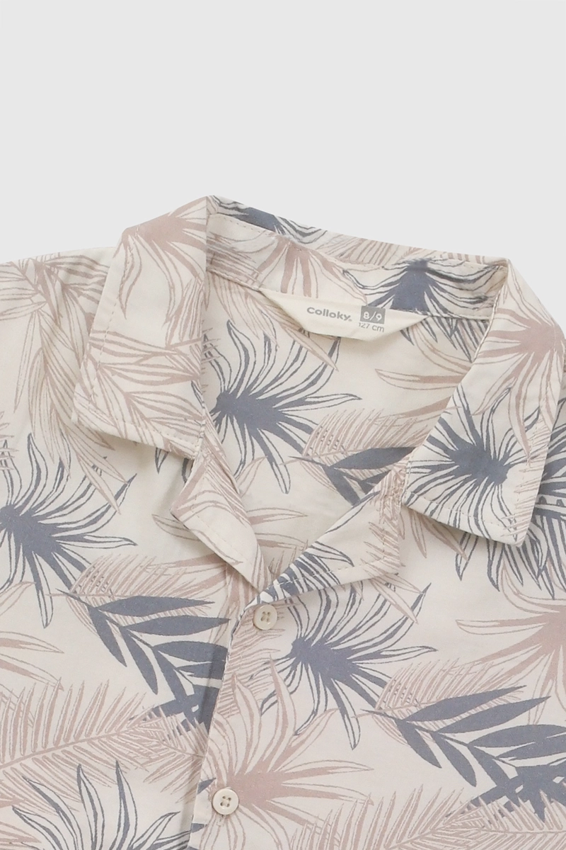 CAMISA VISCOSA BEIGE NIÑO 3-4A A 12-13A COLLOKY - 4