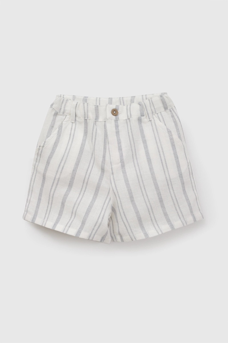 CONJUNTO CAMISA SHORT CELESTE NIÑO 6-9M A 4-5A COLLOKY - 4