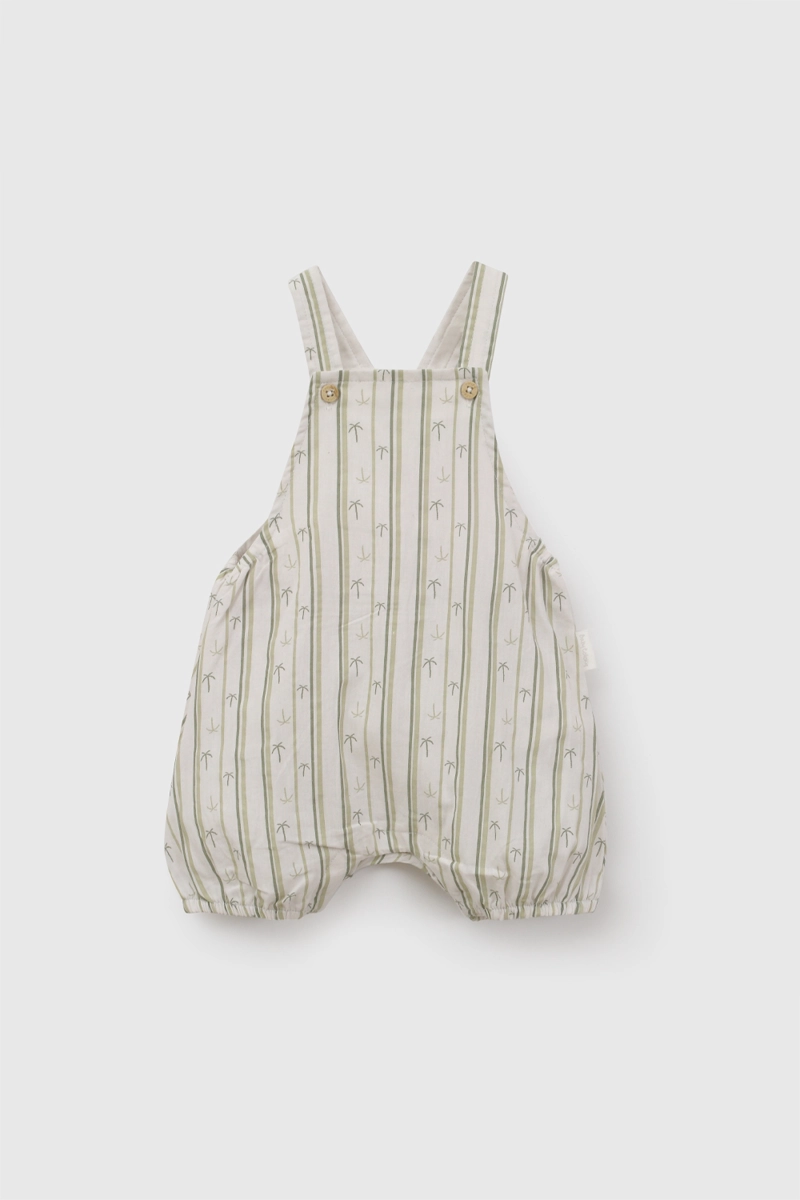 CONJUNTO PALMERAS POPELINA VERDE NIÑO RN A 6-9M COLLOKY - 4