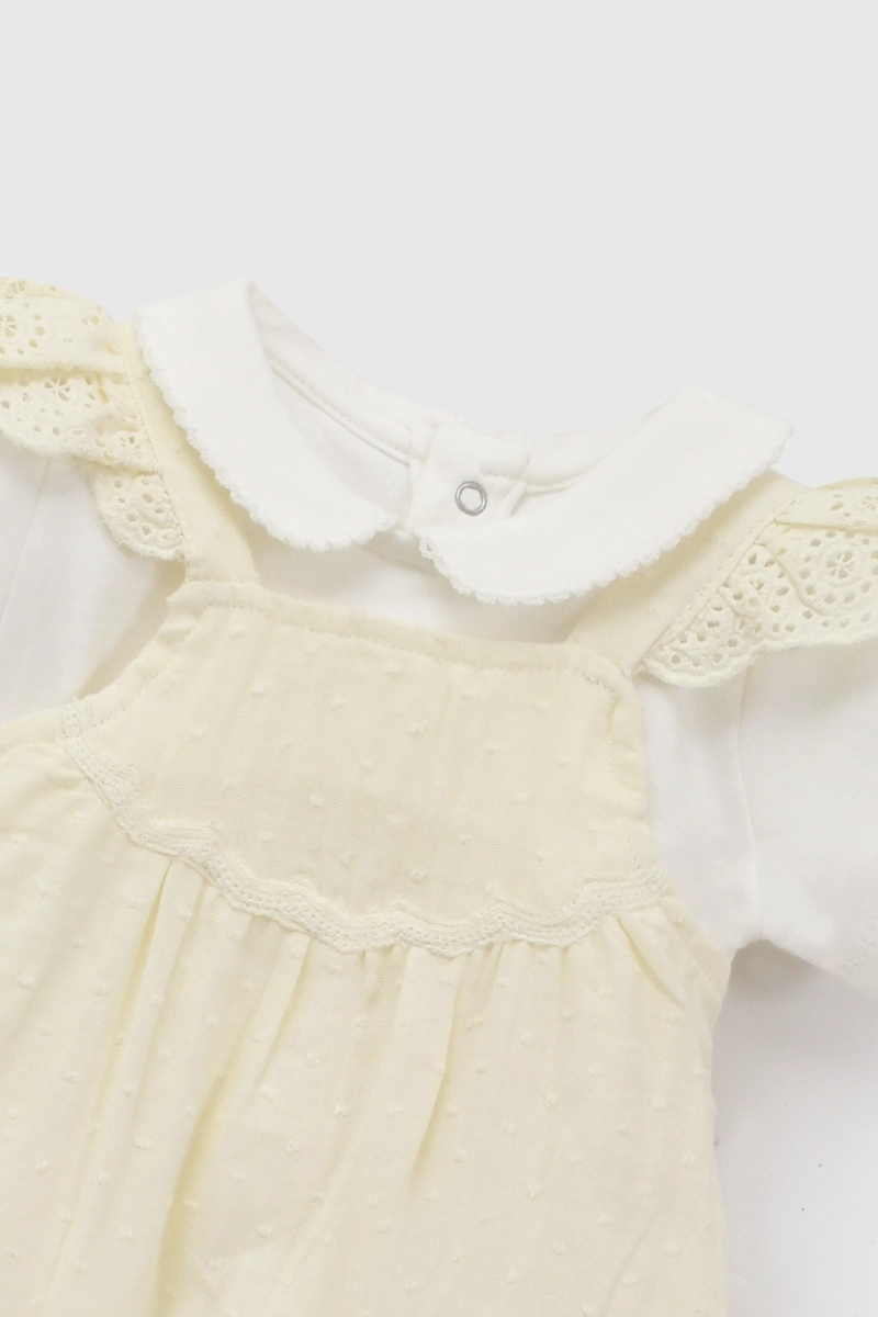 CONJUNTO ALGODON AMARILLO NIÑA RN A 6-9M COLLOKY - 5