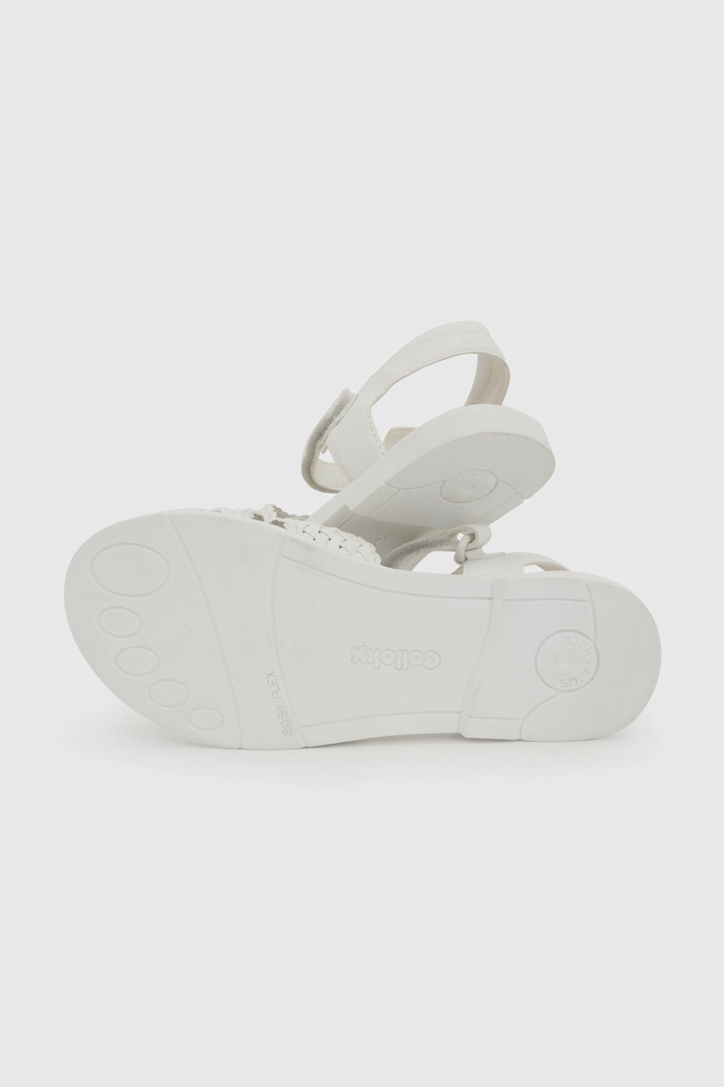 SANDALIA TRENZADA BLANCA NIÑA 28-38 COLLOKY - 4