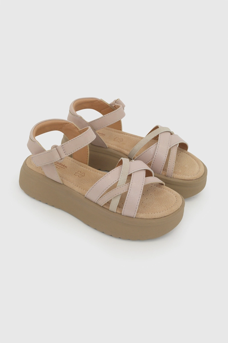 SANDALIA PLATAFORMA ROSADA NIÑA 28-38 COLLOKY - 1