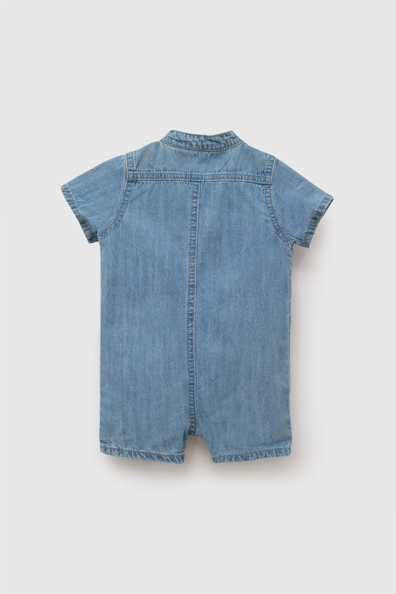 ENTERO NAVY MEZCLILLA DENIM NIÑO 0-3M A 9-12M COLLOKY - 3