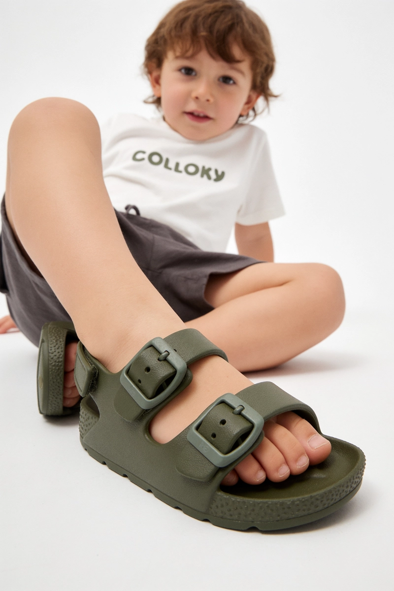 SANDALIA VERDE NIÑO 21-27 COLLOKY - 2