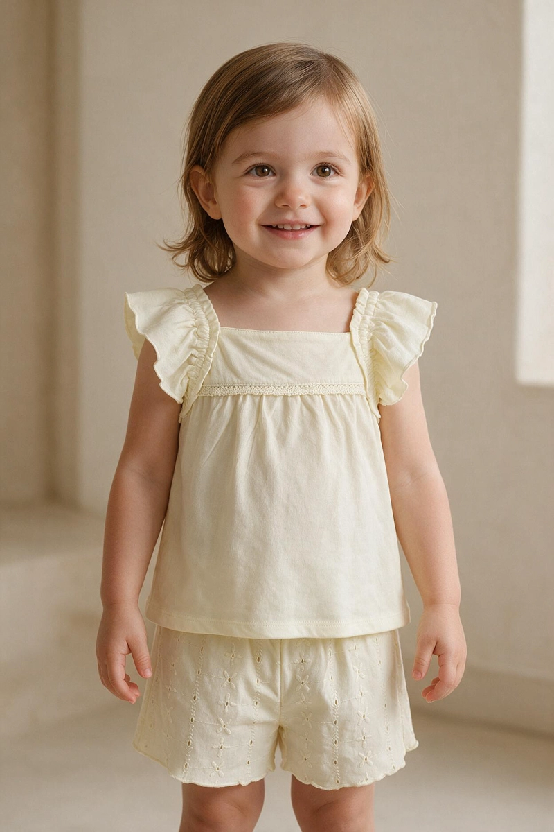 CONJUNTO VUELOS AMARILLO NIÑA 6-9M A 4-5A COLLOKY - 2