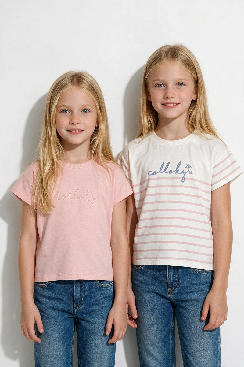 POLERA BIPACK ROSADO NIÑA 3-4A A 12-13A COLLOKY - 2