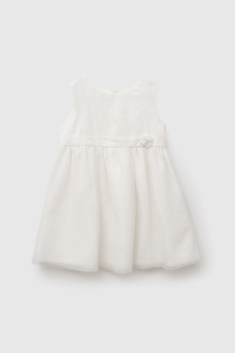 VESTIDO SIN MANGA CEREMONY BLANCO NIÑA 6-9M A 4-5A - 1