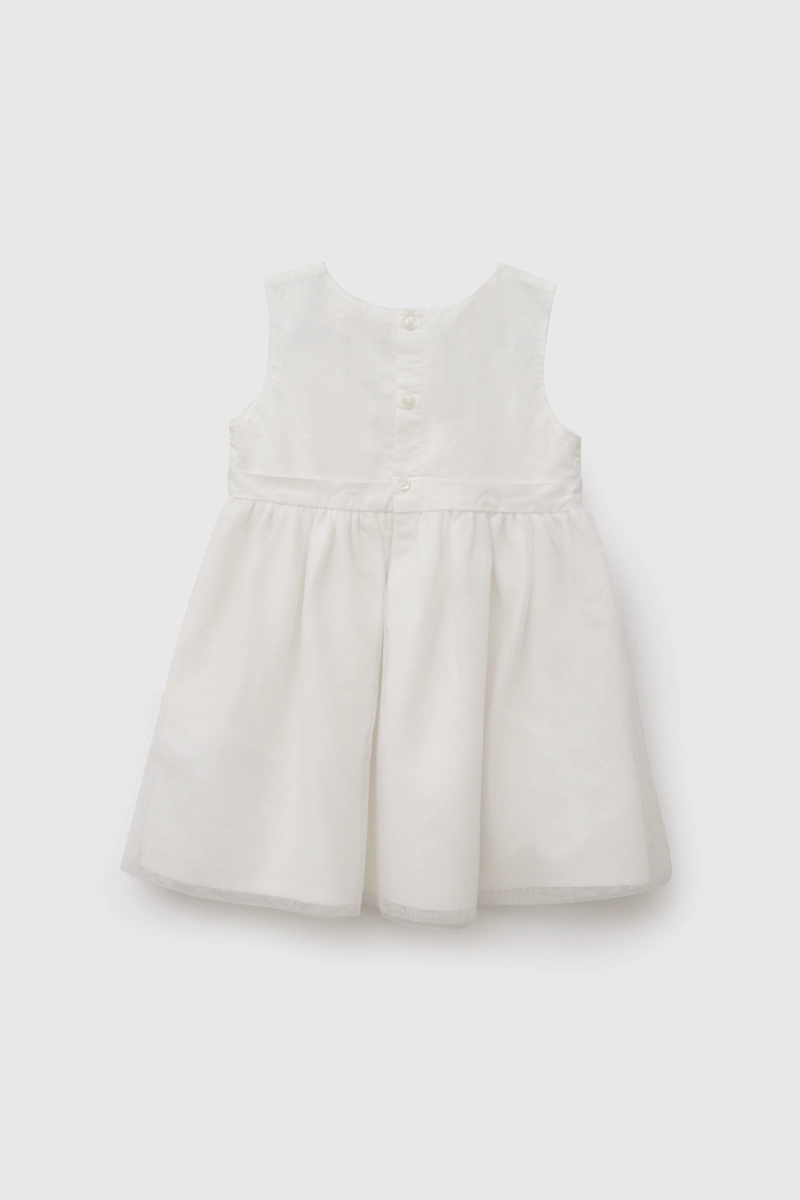 VESTIDO SIN MANGA CEREMONY BLANCO NIÑA 6-9M A 4-5A - 3