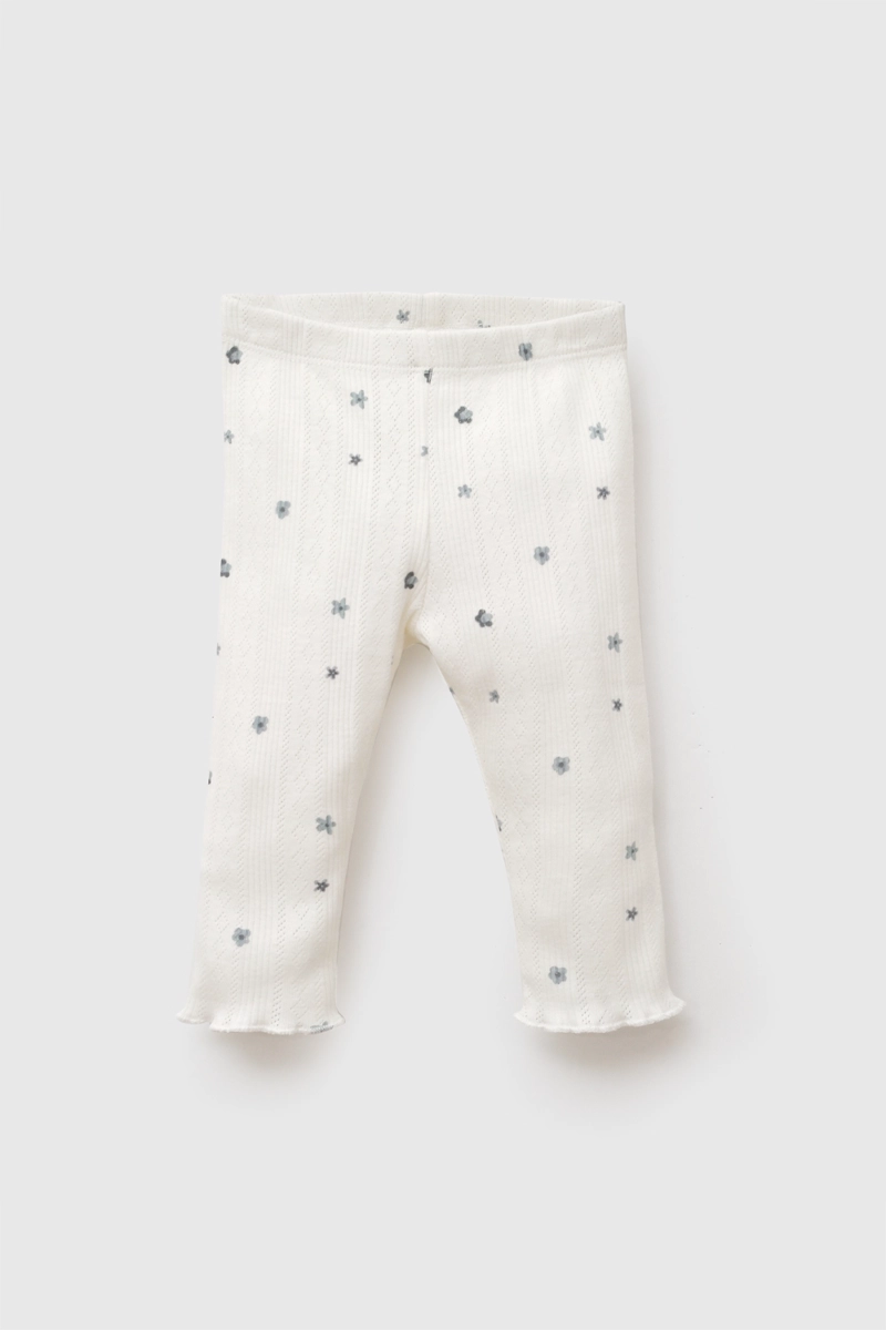 CONJUNTO FLORES RIB CREMA NIÑA RN A 6-9M COLLOKY - 4