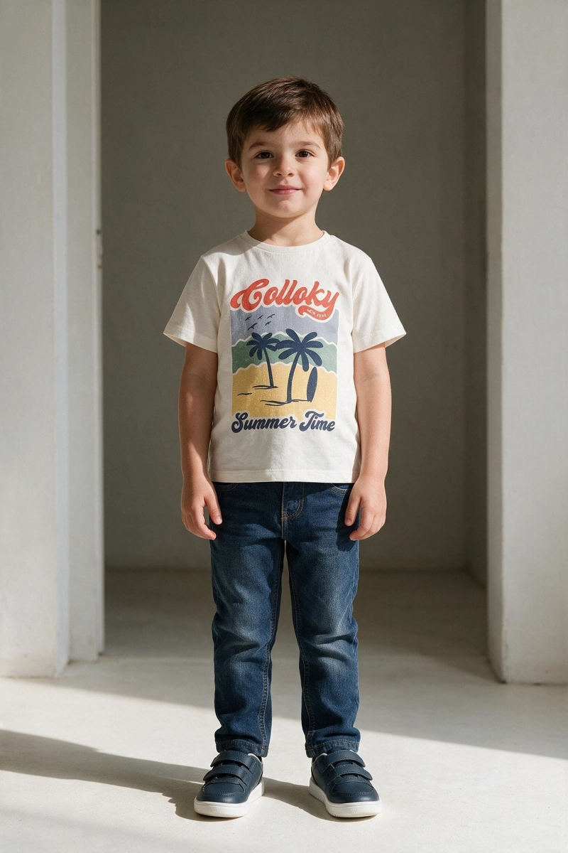 POLERA BIPACK BEACH MULTICOLOR NIÑO 6-9M A 4-5A COLLOKY - 2