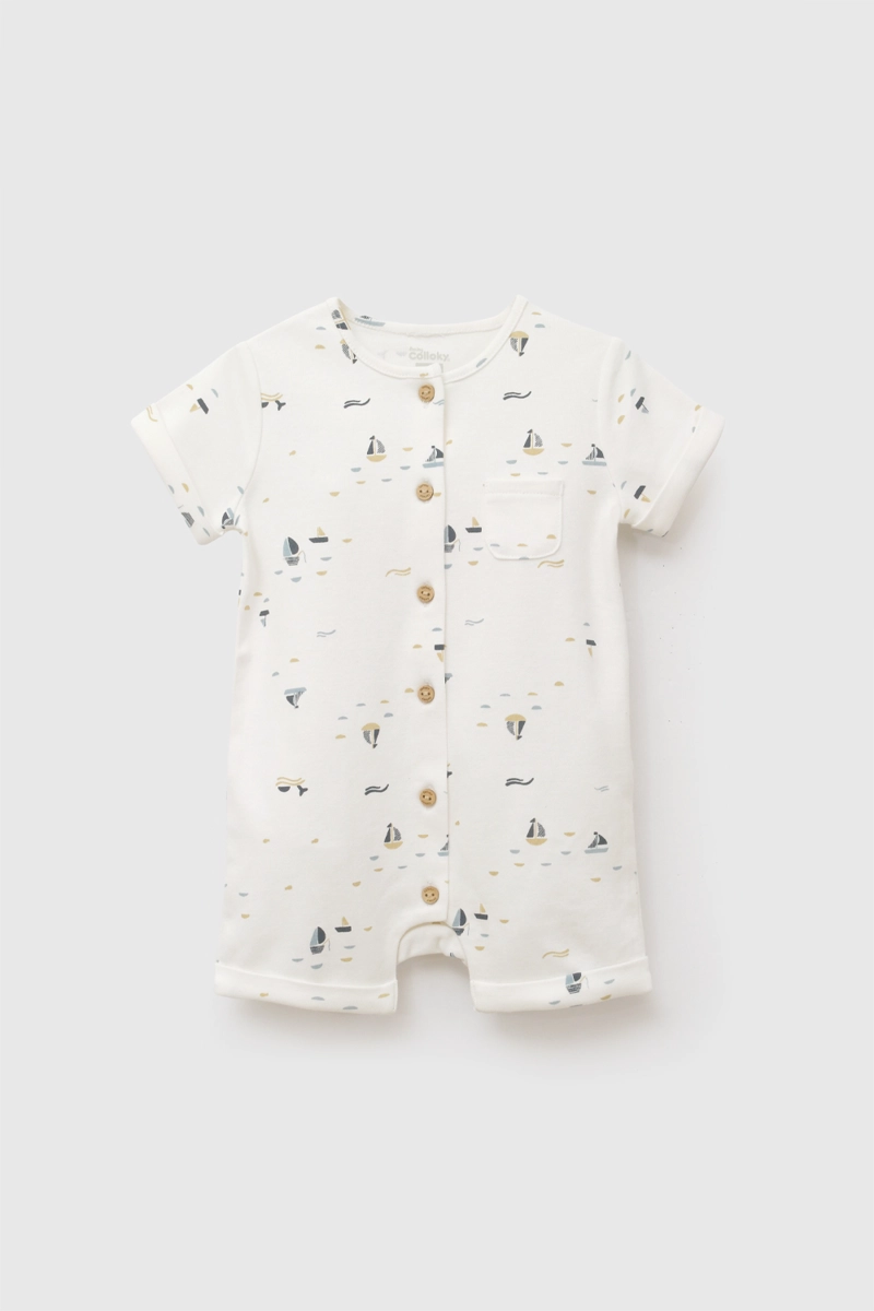 ENTERO NAVY CREMA NIÑO 0-3M A 9-12M COLLOKY - 1
