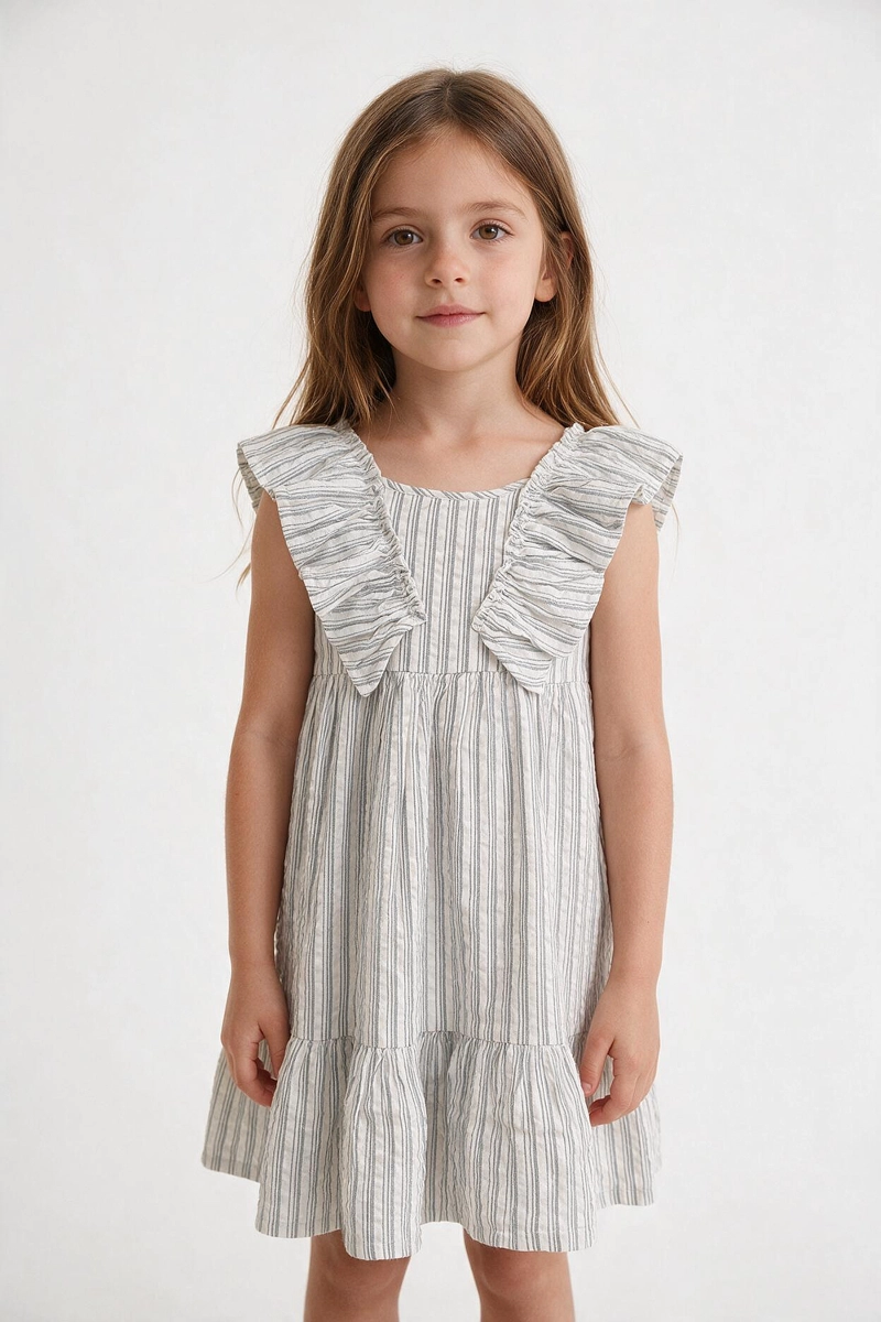 VESTIDO VUELOS AZUL NIÑA 3-4A A 12-13A COLLOKY - 2