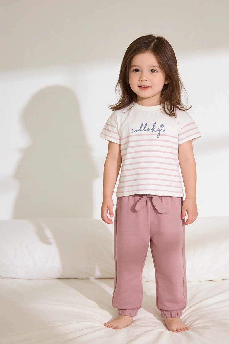 PANTALON BUZO PURPURA NIÑA 6/9M A 4-5A COLLOKY - 2
