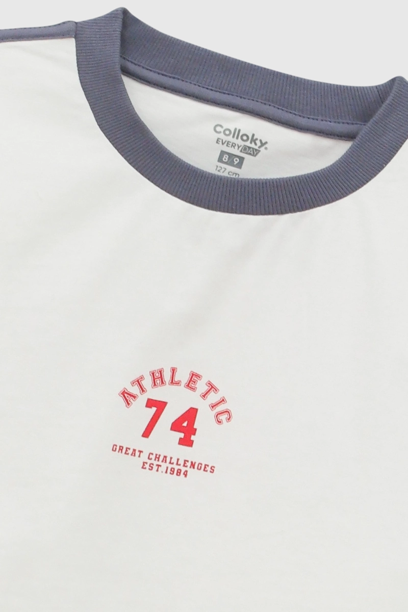 POLERA VARSITY BLANCO NIÑO 3-4A A 12-13A - 4