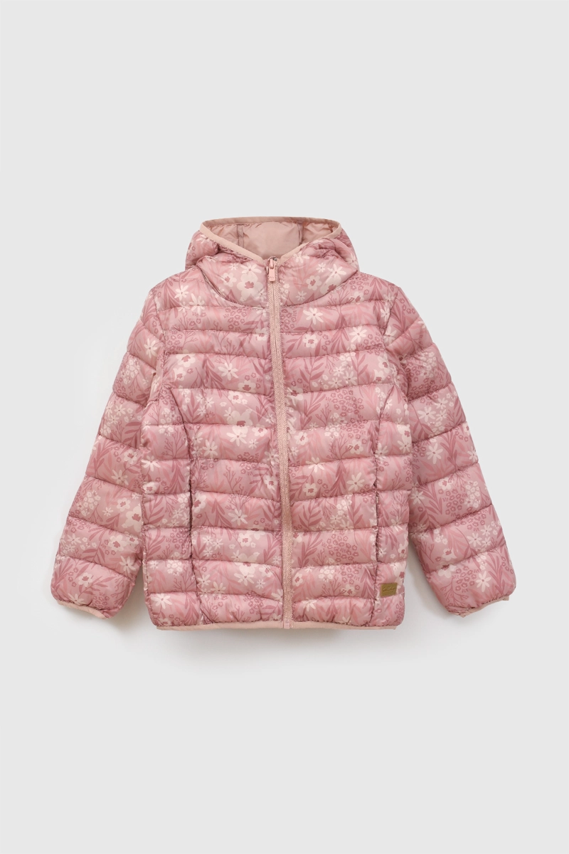 PARKA FLORES NIÑA ROSADA 3/4A A 12/13A - 1