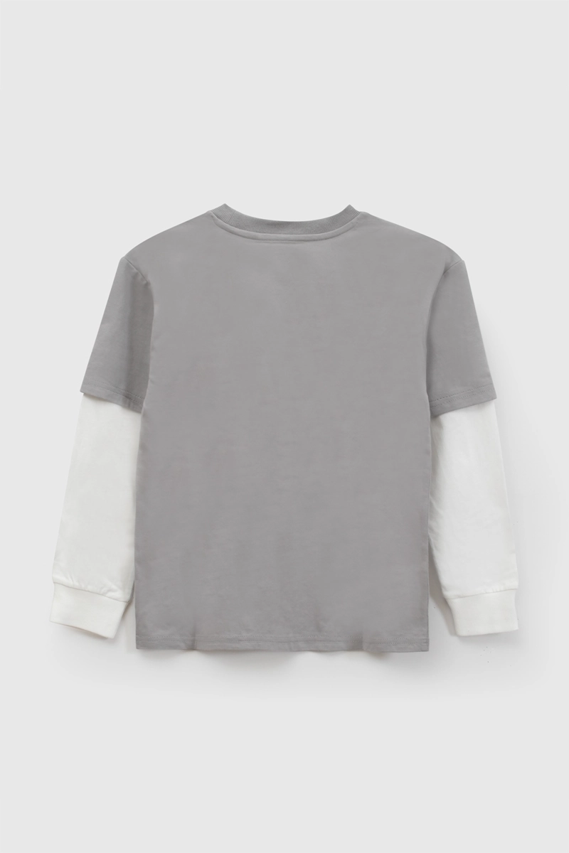 POLERA GRIS NIÑO 8119 COLLOKY - 2