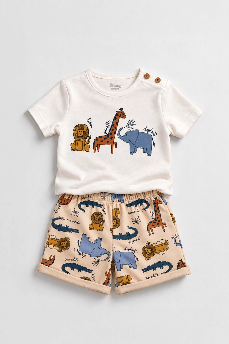 CONJUNTO ANIMALES BLANCO NIÑO 6/9M A 4-5A COLLOKY - 1