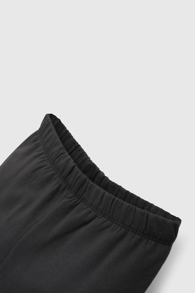 PATA AJUSTADA DE PUÑO CON CINTURA ELASTICADA NEGRA PARA NIÑA - 3