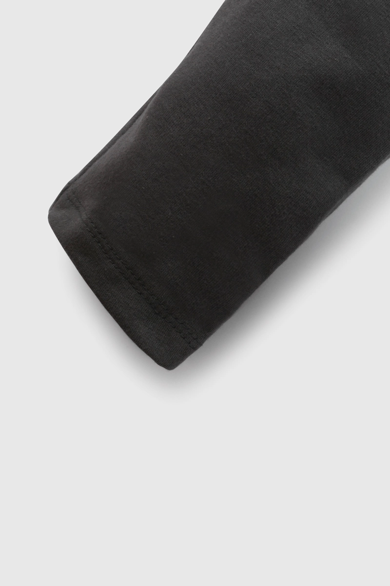 PATA AJUSTADA DE PUÑO CON CINTURA ELASTICADA NEGRA PARA NIÑA - 4