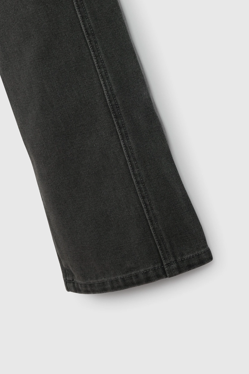 JEANS NEGRO FLARE DE NIÑA TALLA 3 A 12 AÑOS - 5