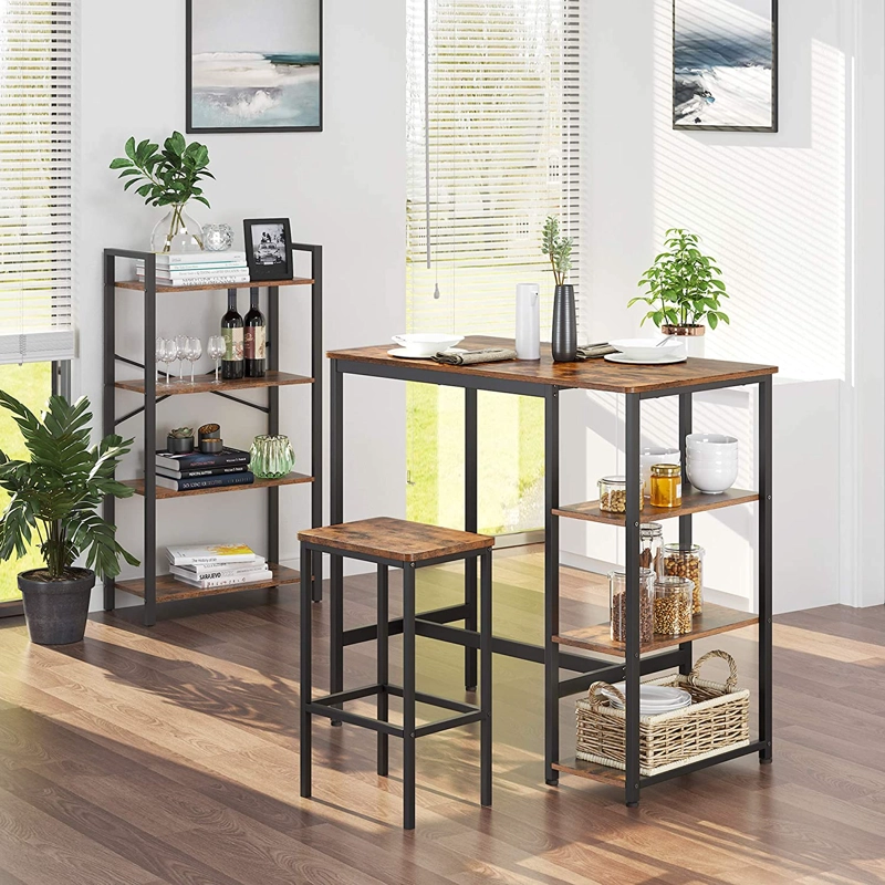 MESA COMEDOR POTTERY CON 3 ESTANTES DURC11 - 1