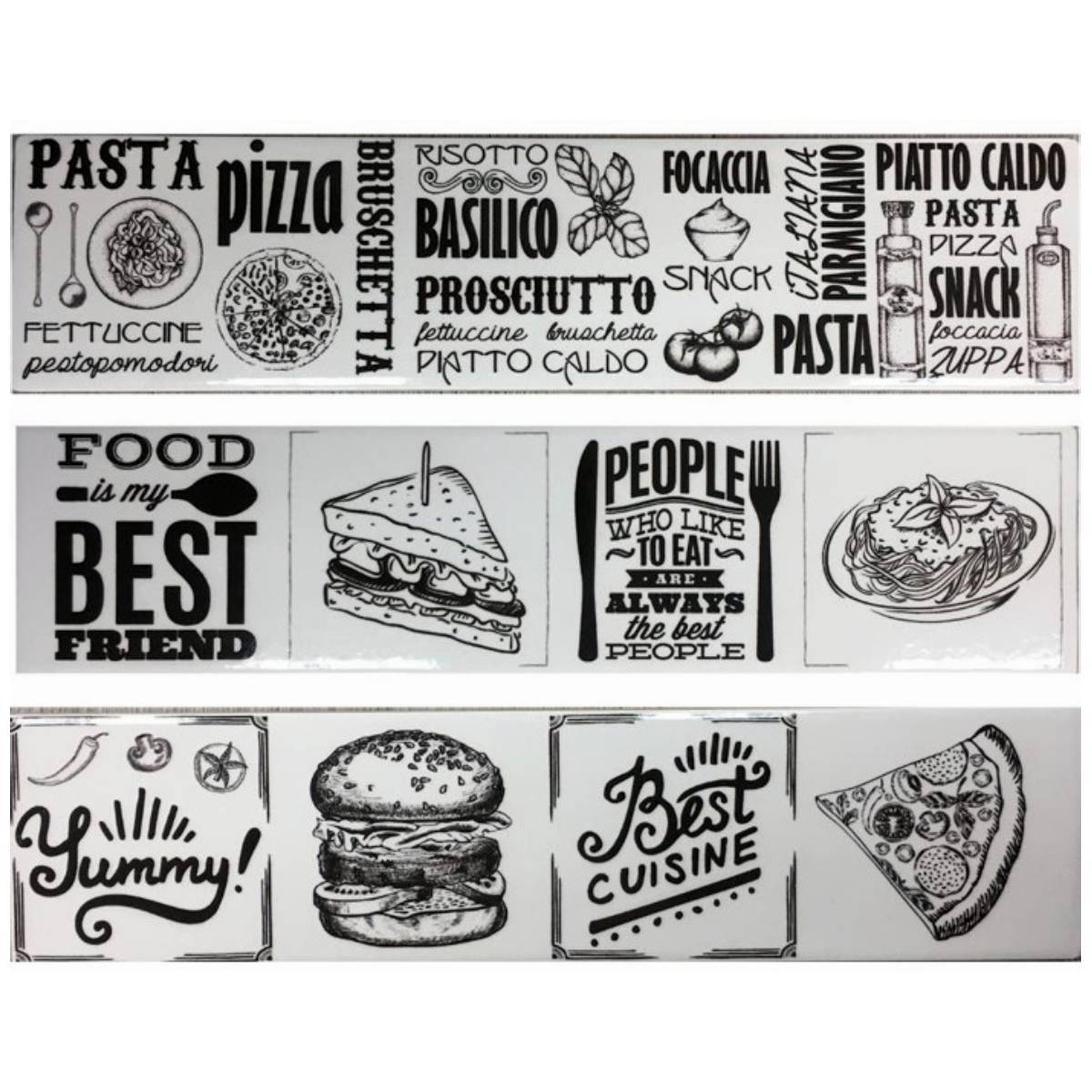 PACK 3 UNIDADES LISTEL MODERN FOOD 8,5X35CM - 1