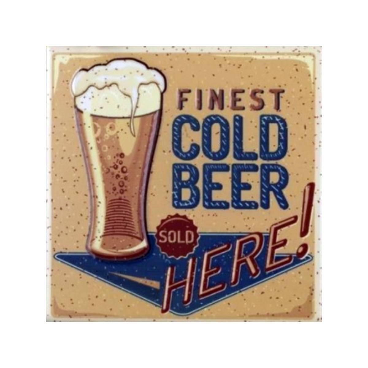 SET 2 MOSAICOS DRINKS BEER/WINE 20X20 CM - 2