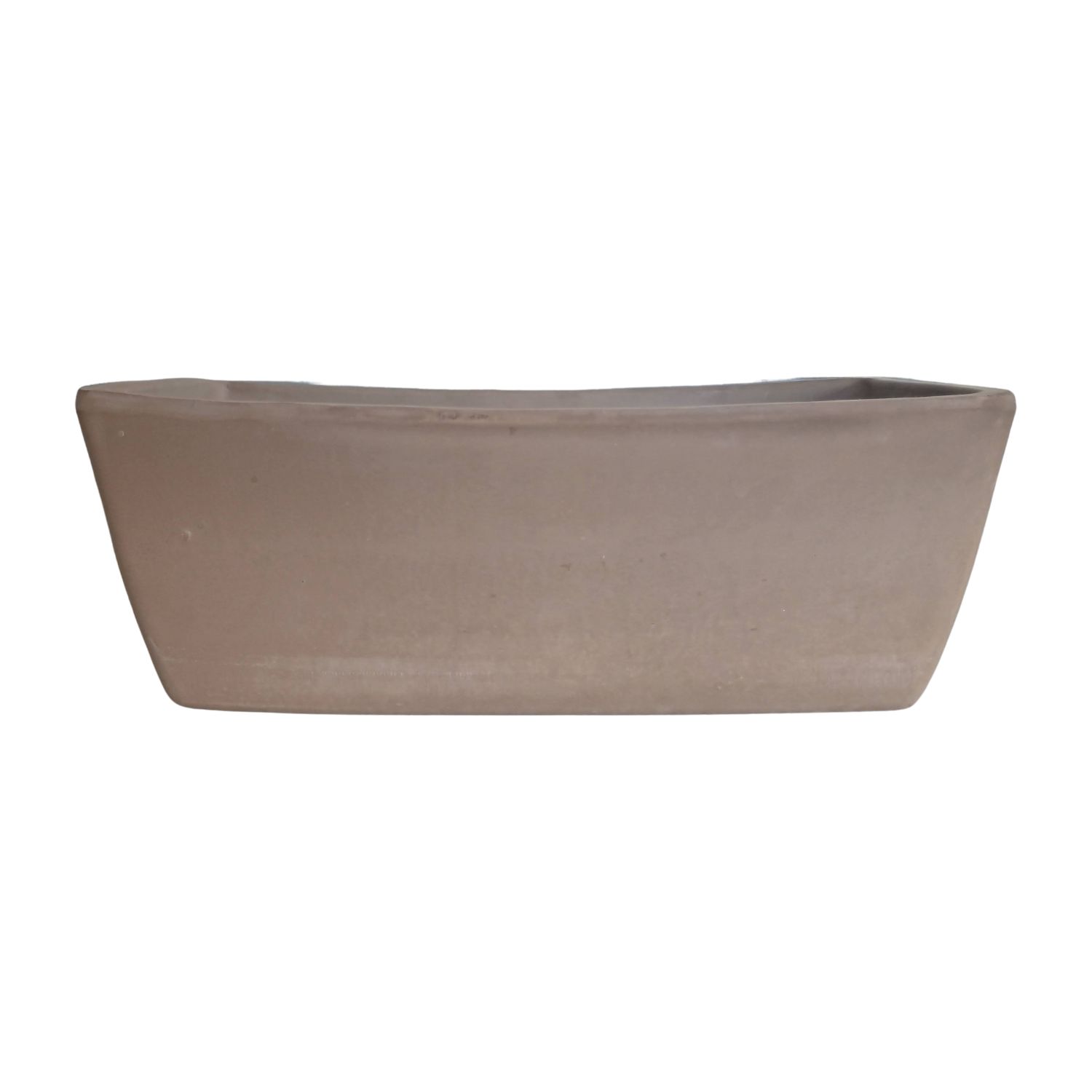 JARDINERA POTTERY JARDINERA RECTANGULAR GARDA 42 CM GRAFITE DEROMA CERÁMICA - 2