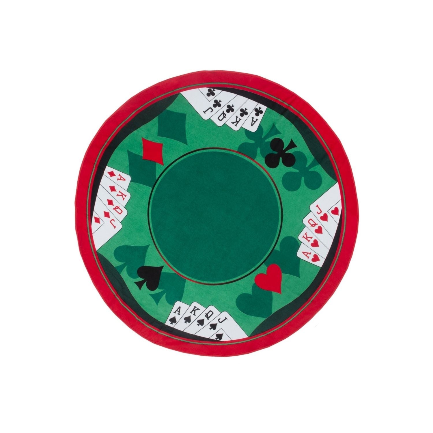 MANTEL REDONDA CASINO NAIPES - ALGODÓN TERCIOPELO - TEKA - 1
