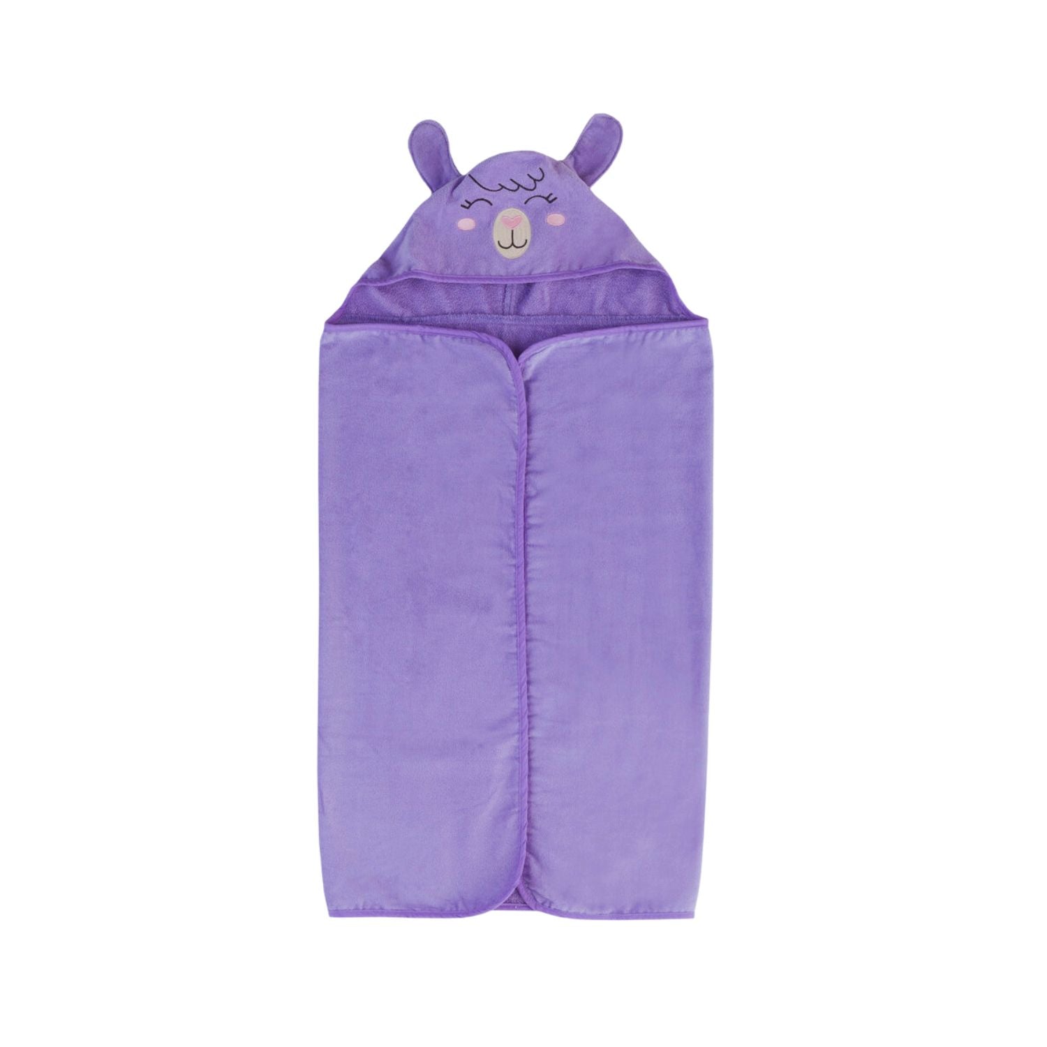 TOALLA CAPUCHA DE ALGODÓN BORDADO LLAMA - 75 X 100CM - 300 G/M² - TEKA - 1