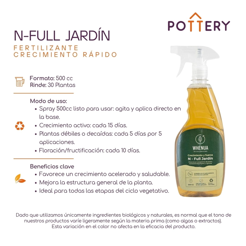 BIOESTIMULANTE DE CRESCIMIENTO NFULL JARDIN - 500CC - 4