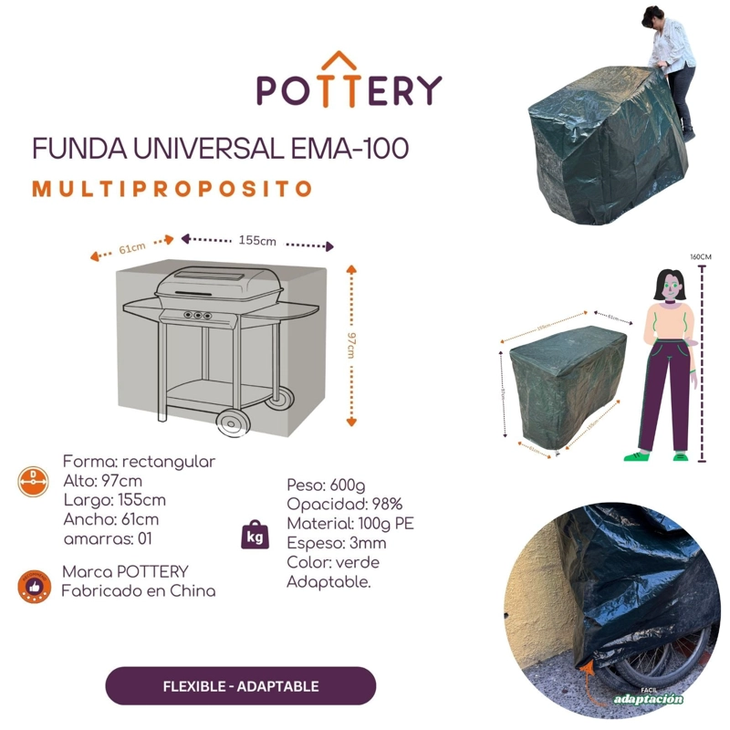 FUNDA PARRILLA UNIVERSAL EMA100 - 4