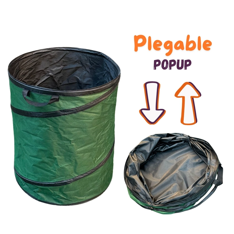 BOLSA MULTIUSO POPUP PLEGABLE 161 LTS VERDE XXL - 3