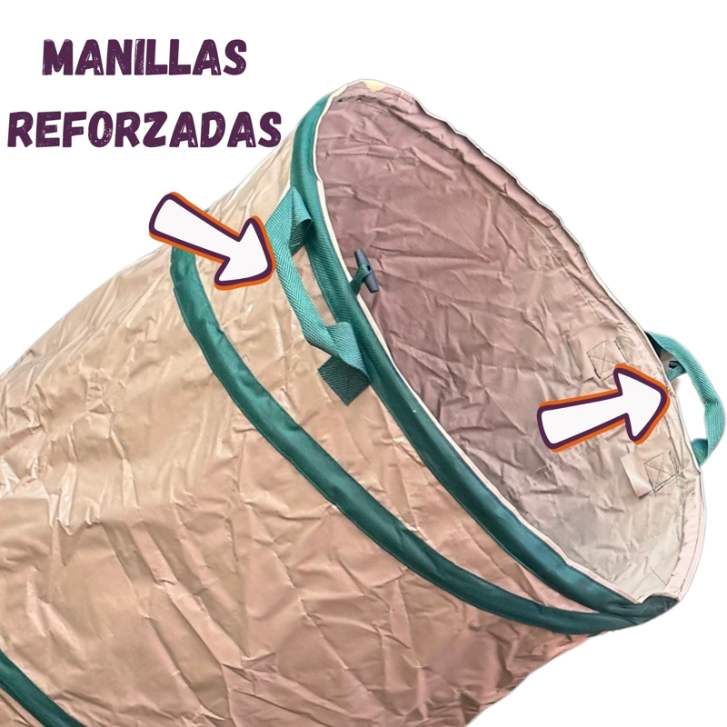 BOLSA MULTIUSO POPUP PLEGABLE 161LTS BEIGE PVC300G - 4