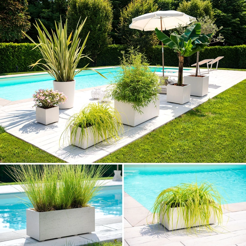 JARDINERA DEROMA 100X50CM CREMA - 2