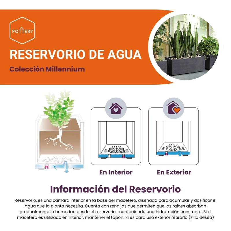 JARDINERA DEROMA 100X50CM ARENA - 5