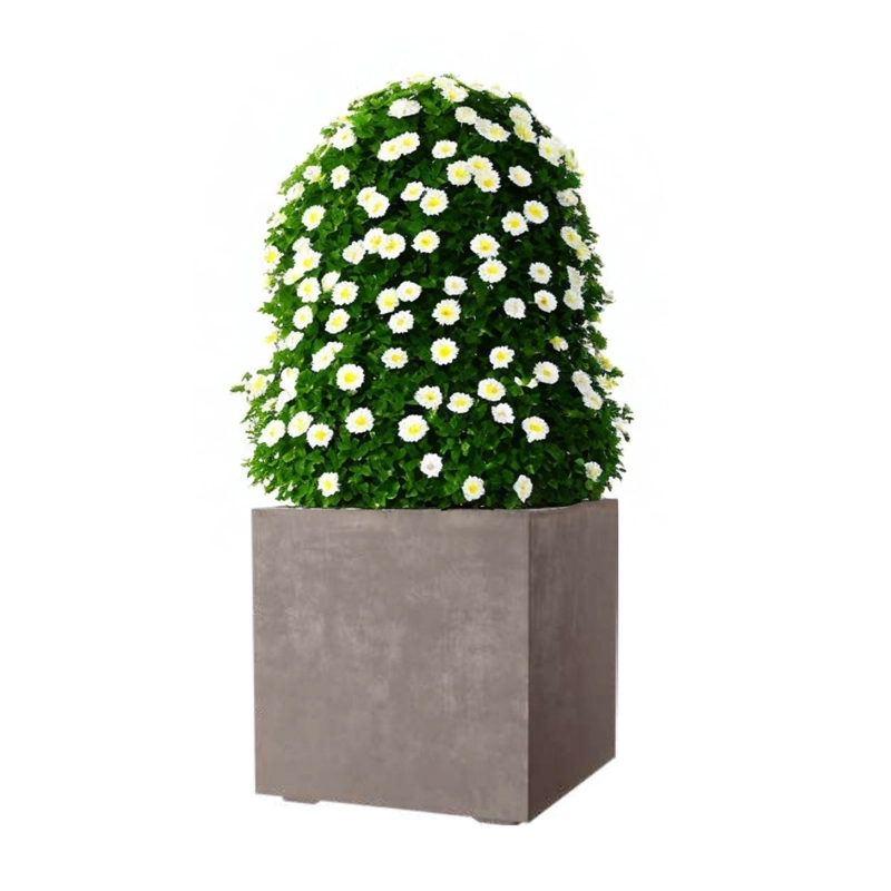 MACETA CUBO DEROMA 50X50CM ARENA - 1