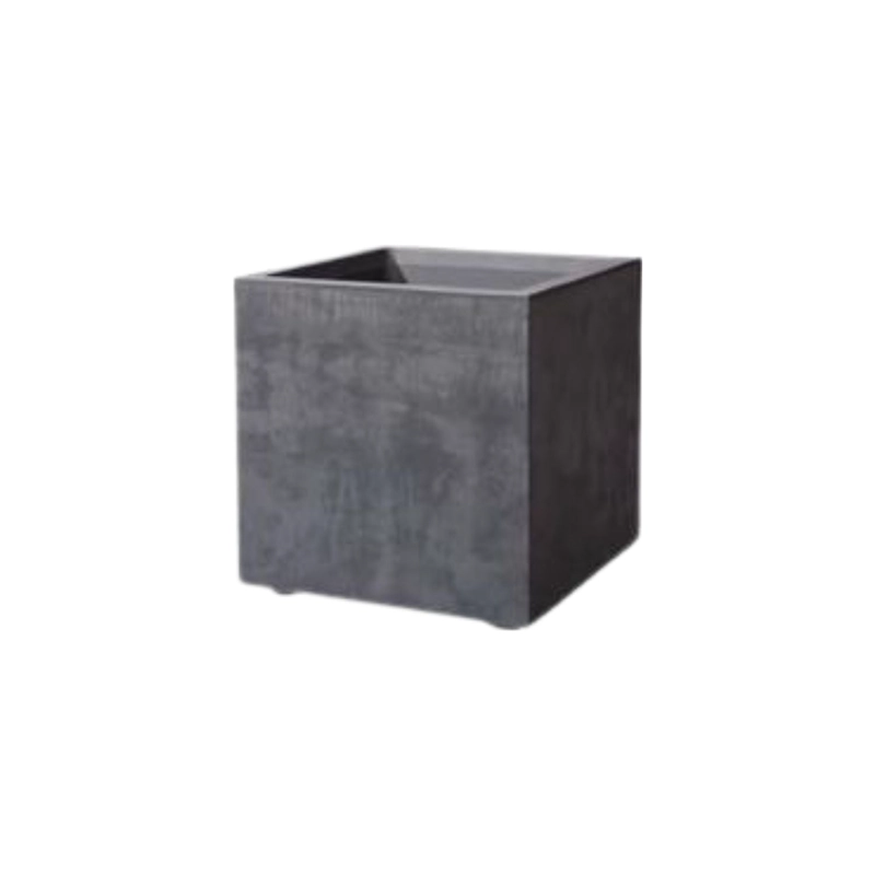 MACETA CUBO DEROMA 40X40CM GRAFITO - 2