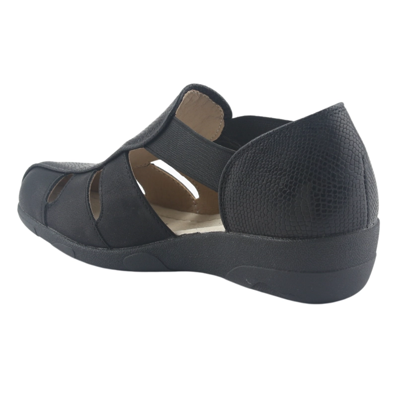SANDALIA CHALADA MUJER MIRA-1 NEGRO COMFORT - 4
