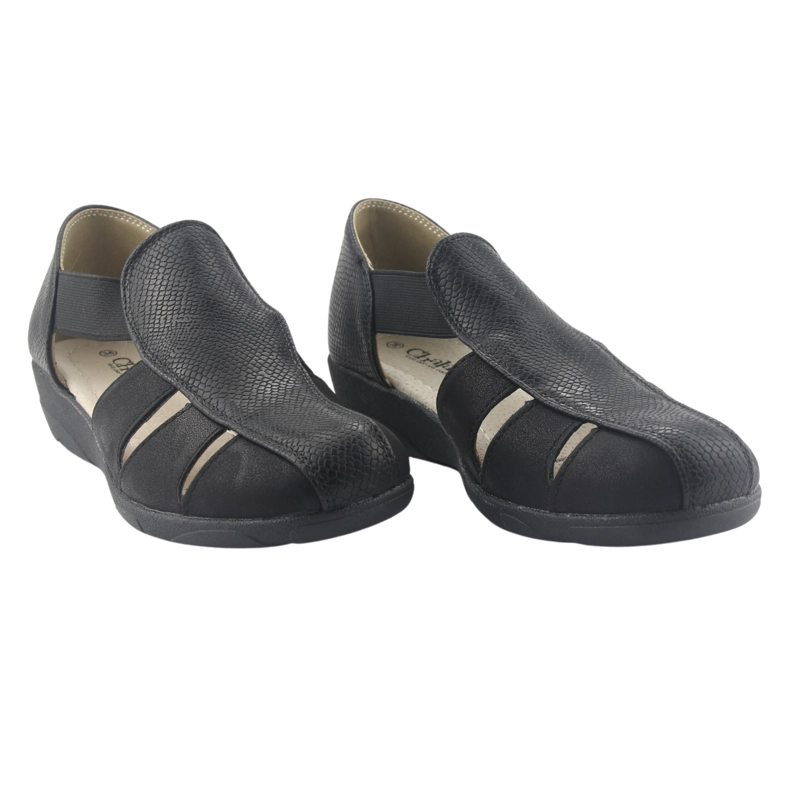 SANDALIA CHALADA MUJER MIRA-1 NEGRO COMFORT - 5