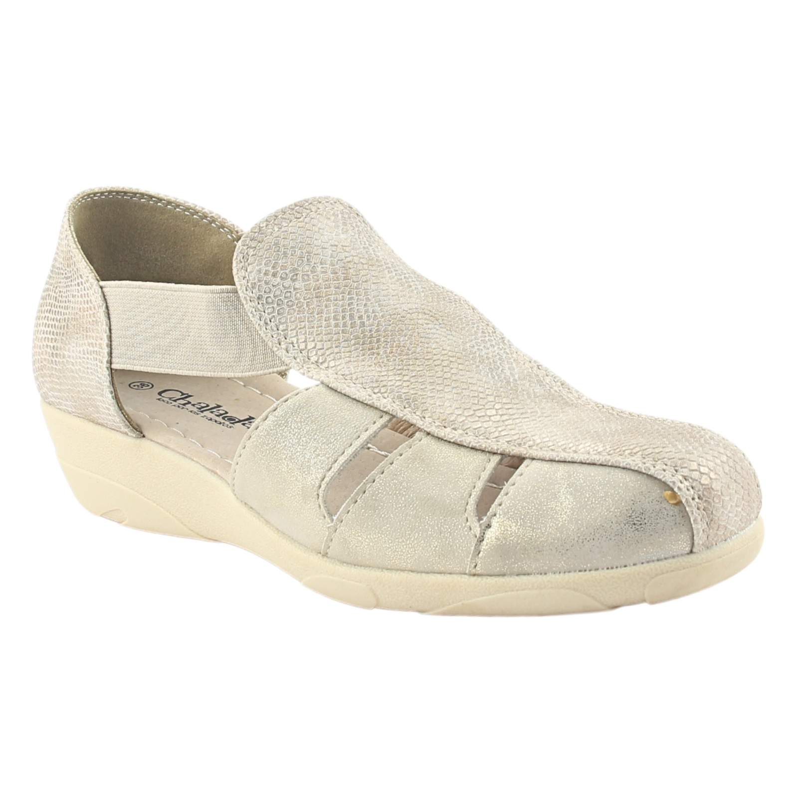 SANDALIAS MUJER CHALADA DORADO MIRA-1 COMFORT - 4