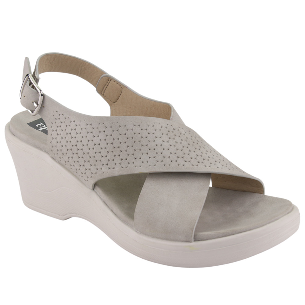 SANDALIA CHALADA MUJER ICA-26 GRIS COMFORT - 1
