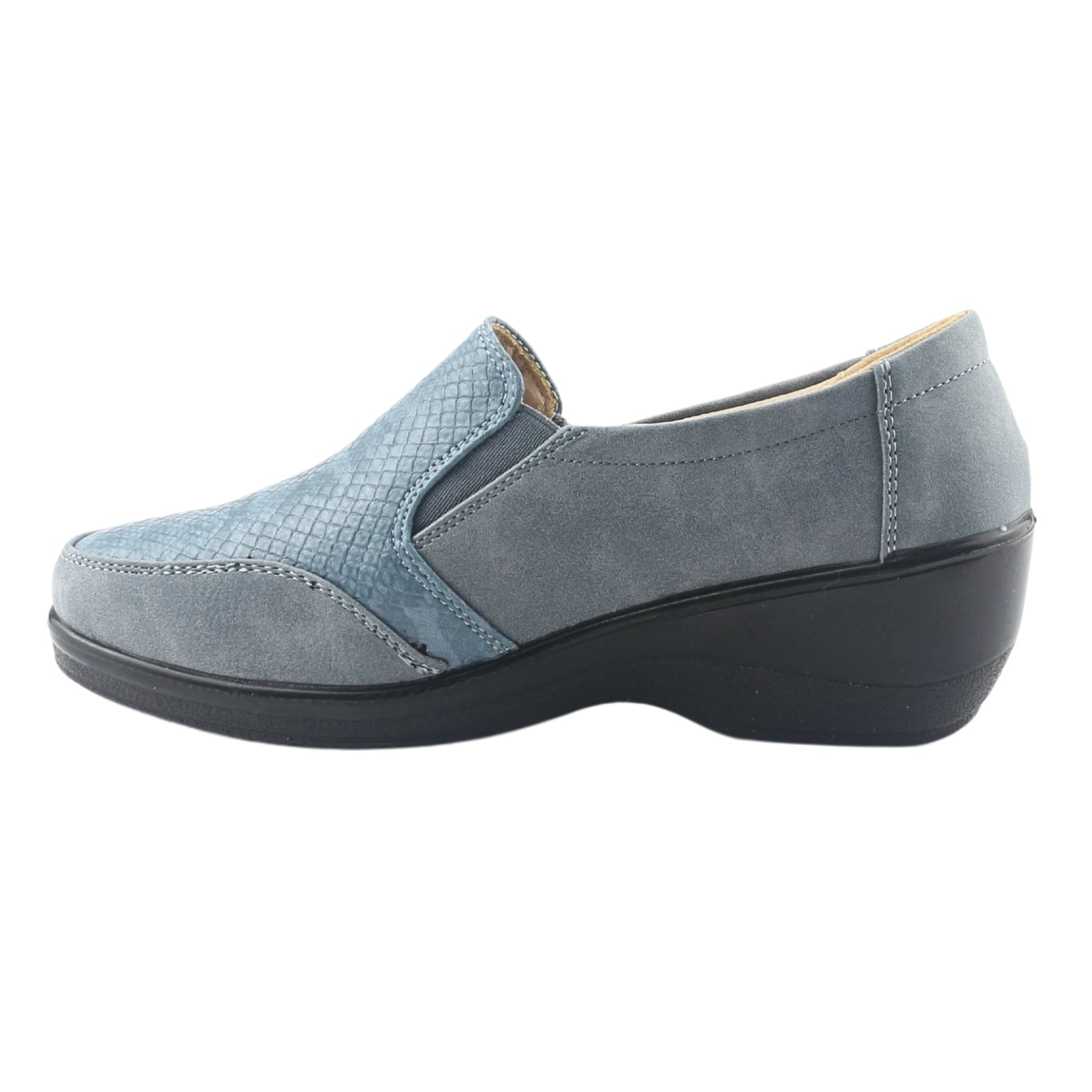ZAPATO CHALADA MUJER ZLAT-2 AZUL CASUAL - 2