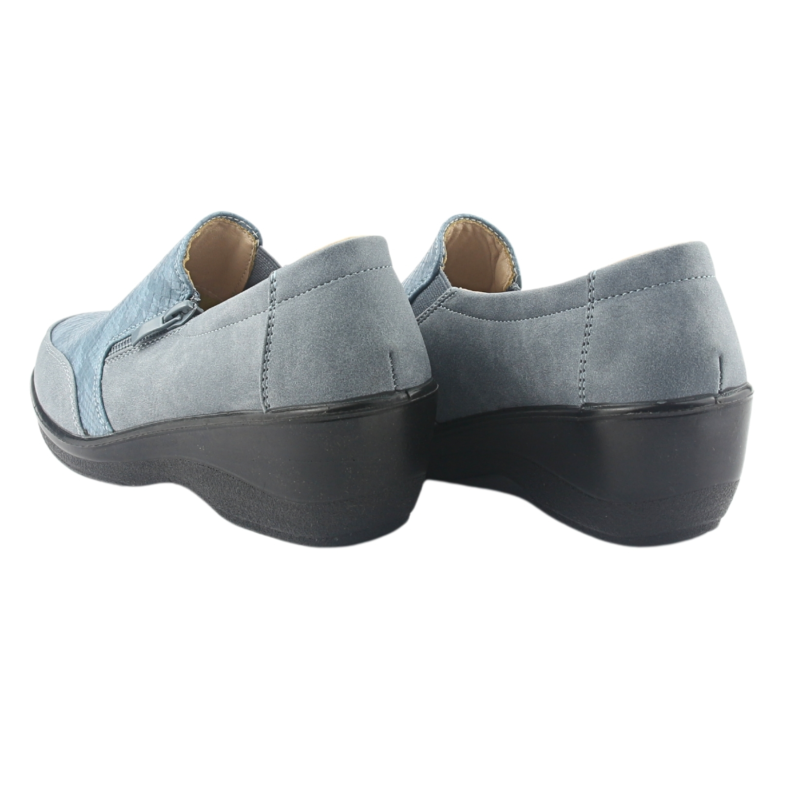 ZAPATO CHALADA MUJER ZLAT-2 AZUL CASUAL - 6