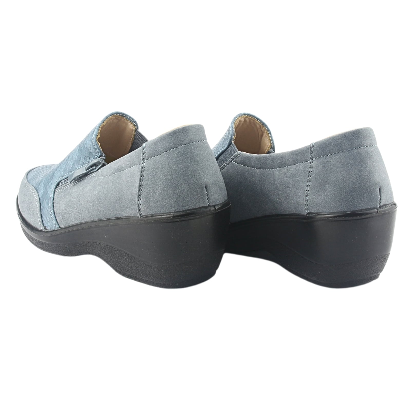 ZAPATO CHALADA MUJER ZLAT-2 AZUL CASUAL - 6