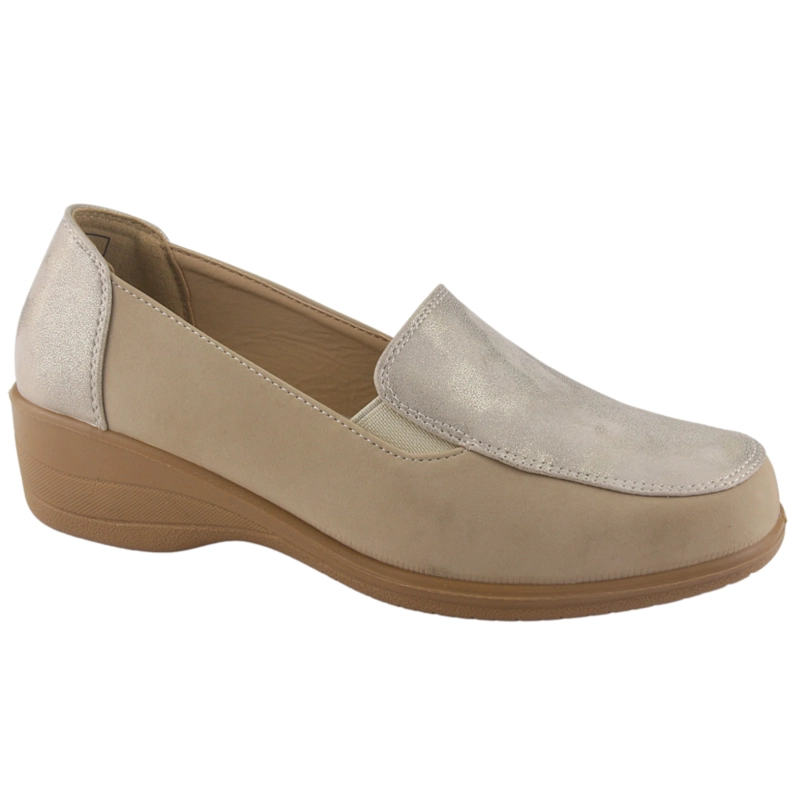 ZAPATO CHALADA MUJER OSCAR-1 BEIGE COMFORT - 1