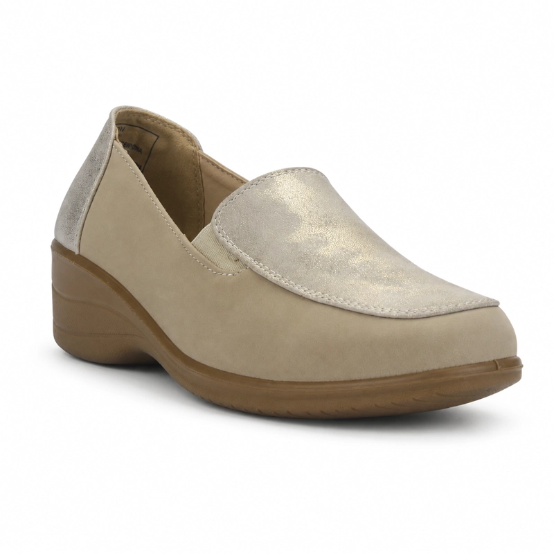 MOCASIN DORADO MUJER CASUAL CHALADA OSCAR - 3