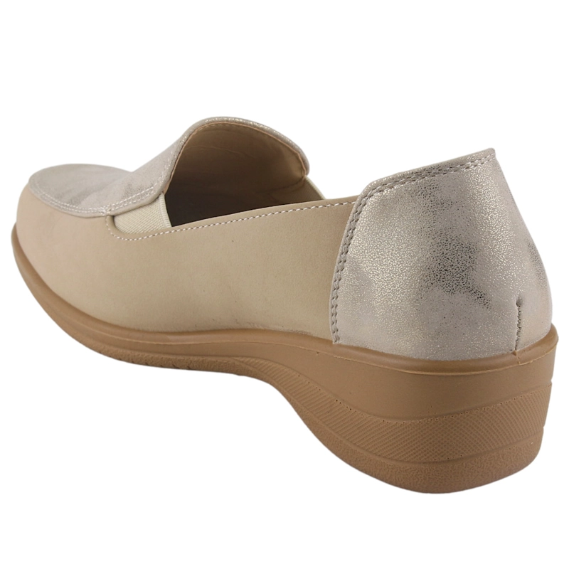 ZAPATO CHALADA MUJER OSCAR-1 BEIGE COMFORT - 4