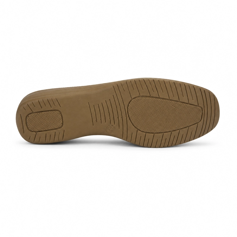 MOCASIN DORADO MUJER CASUAL CHALADA OSCAR - 6
